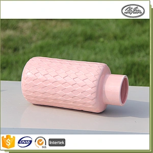 Customizable 9.6*9.6*21.5CM ceramic vase made in china jewelry display props ceramic crafts