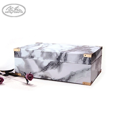 Custom Marble Pattern Wooden Jewelry Box