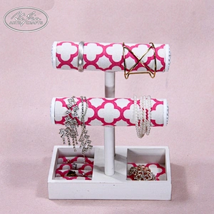 Wholesale desktop T-bar bracelet display stand ring necklace jewelry display