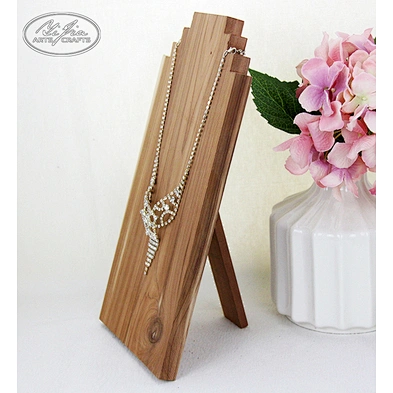 Vintage style custom made wooden bust necklace display