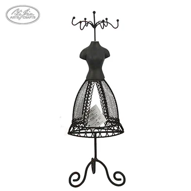 Polyresin &metal pink mannequin doll jewelry display mannequin stand