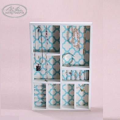Wholesale handmade wood necklace ring jewelry display storage tray