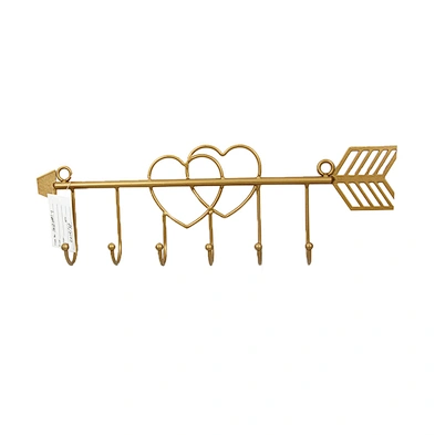 Home decoration 40X4.5X12cm metal customized wall hanging hanger rack