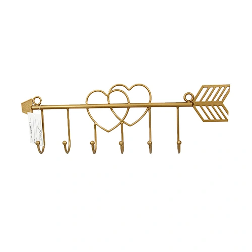Home decoration 40X4.5X12cm metal customized wall hanging hanger rack