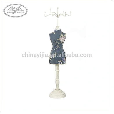 Decorative wood mannequin doll  jewelry cute display stand