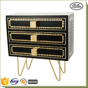 Luxury handmade delicate wood jewelry box with drawer
