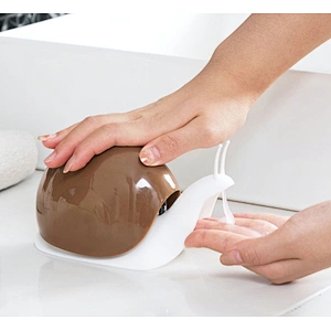 Snail-shaped hand sanitizer liquid bottle empty PP hand sanitizer plastic bottle with dispenser pump
