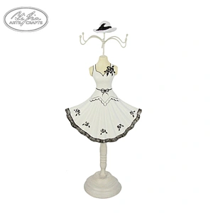 Customized dress doll mannequin resin jewelry holder for necklace