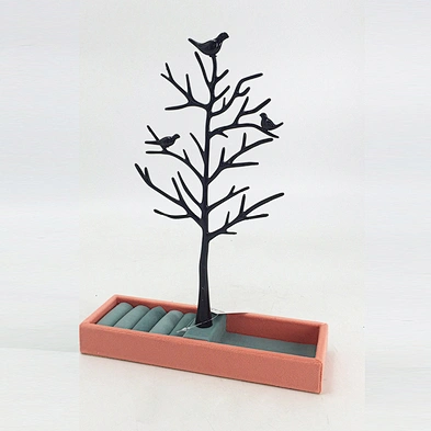 Jewelry Stand Tree Metal Ring Earring Holder Tree Shaped Jewellery Stand