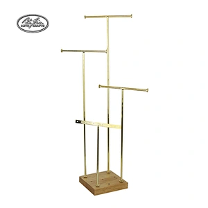 Sun shaped metal jewelry earring display stand with mirror