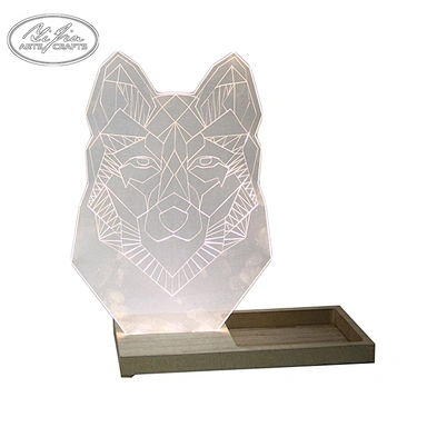 Wholesale fashion LED acrylic jewelry tree necklace bracelet pendant holder with tray