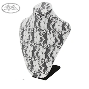 Table Top Velvet Bust Jewelry Display, Mannequin Necklace Jewelry Stand