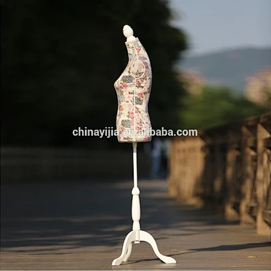 Customized flexible half body jewelry scarf window display mannequin stand