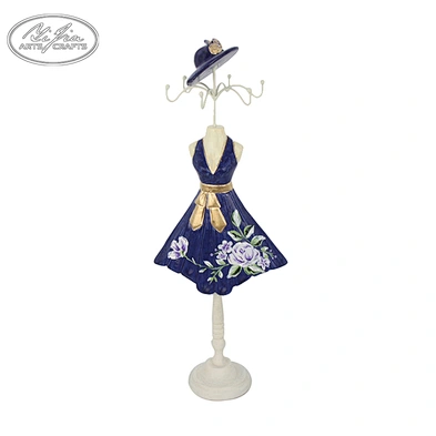 Metal mini mannequin doll jewelry display, model jewelry display stand