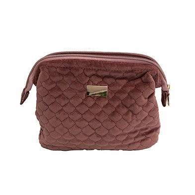 customized gold stamping logo polyester travel cosmetic pouch bag with zipper