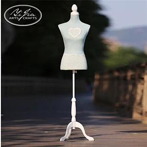 Adjustable half size decorative tailors sewing mannequin