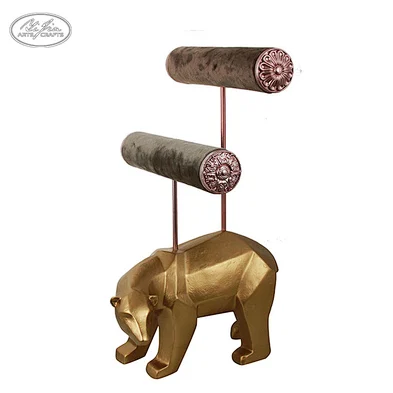 Elegant decoration animal shaped double T-bar jewelry display stand