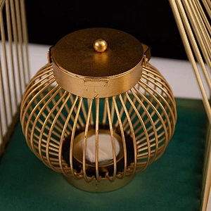 Customizded Gold Different Shaped Metal Tealight Candle Holder For Home Decor
