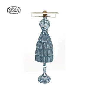 Vintage Style Wooden Jewelry Dolls Display Mannequin Stand For Necklace
