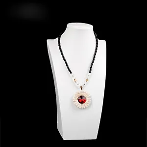 Wholesale white PU busts jewelry display necklace stand