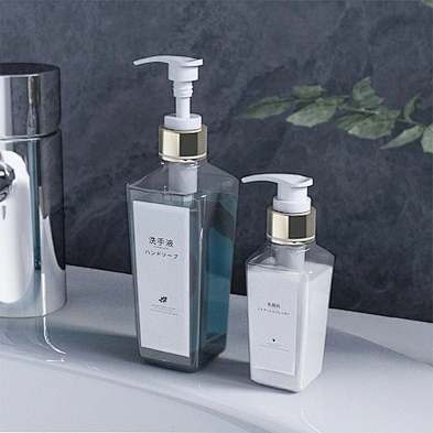 150 200 250ml Square Lotion Bottle Cosmetic Container Plastic Pump Dispenser Bottles
