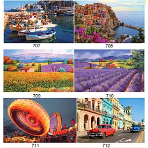E-friendly paper puzzle ,high quality customized jigsaw puzzle, new design puzzle 500 pieces for entertainment