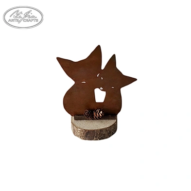 OEM design christmas decoration the snowflake pieces into wooden mini christmas tree