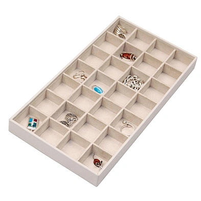 Jewellery ring bracelet necklace display storage tray stackable jewelry trays