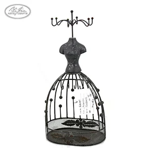 Shop decor metal black doll jewelry mannequin display holder