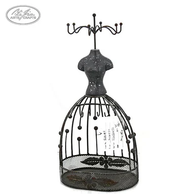Shop decor metal black doll jewelry mannequin display holder