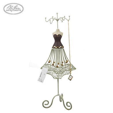 Cheap metal jewelry holder for necklace ring bracelet