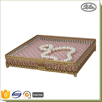 Custom jewelry ring display tray metal jewelry storage tray