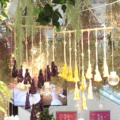 Home Decoration Fringe wall hanging wooden hanging DIY multi collage photo display