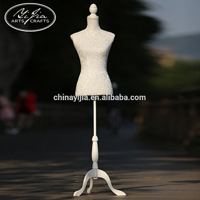 MDF upper body paper string lace fabric wooden display cloth Mannequin