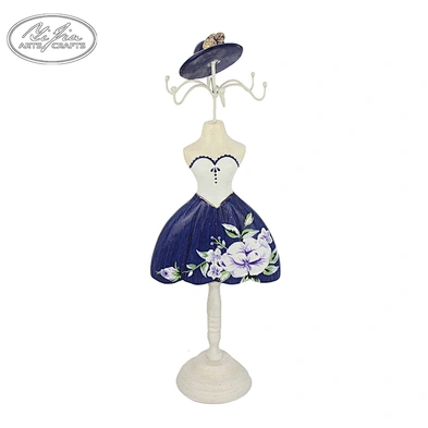 Customized dress doll mannequin resin jewelry holder for necklace