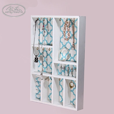 Wholesale handmade wood necklace ring jewelry display storage tray