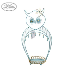 Home decor owl jewelry ring bracelet necklace display holder