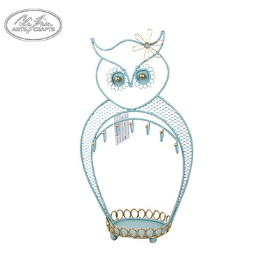 Home decor owl jewelry ring bracelet necklace display holder