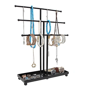 Jewellery Necklace Metal Stand Display Jewelry 3 Tier Ornament Jewelry Display Stand