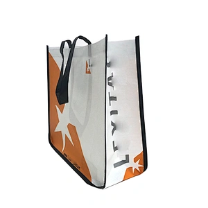 Custom Logo eco friendly RPET market folding bag recycled foldable rpet grocery shopping bag