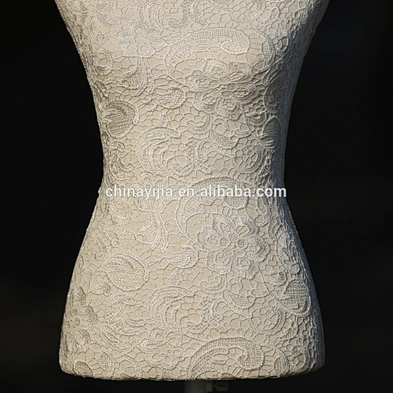 MDF upper body paper string lace fabric wooden display cloth Mannequin