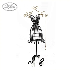 Metal doll shape  jewelry necklace ring holder display for jewelry