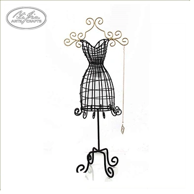 Metal doll shape  jewelry necklace ring holder display for jewelry