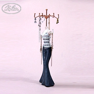 Decoration lady shaped ring display mini mannequin necklace jewelry holder