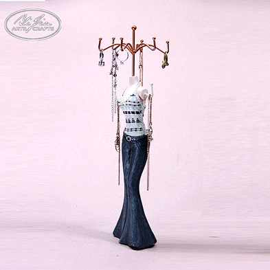 Decoration lady shaped ring display mini mannequin necklace jewelry holder