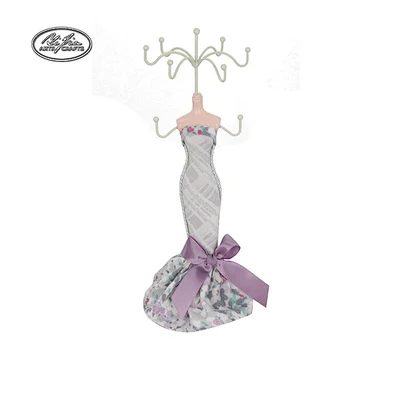 Jewellery shop decor Mermaid Model dress girl jewelry holder metal doll display