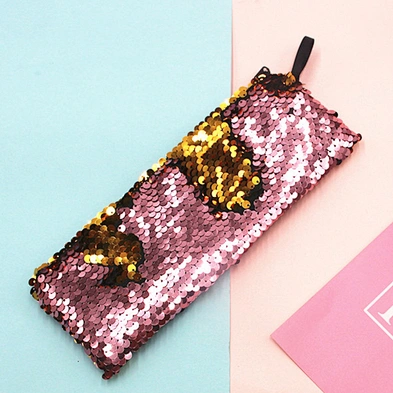 Mermaid Two-color Sequins Pencil Bag Girls Gifts Custom  Colorful Glitter Pencil Case
