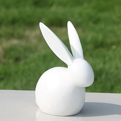 Mini simple white dwarf shaped ceramic craft