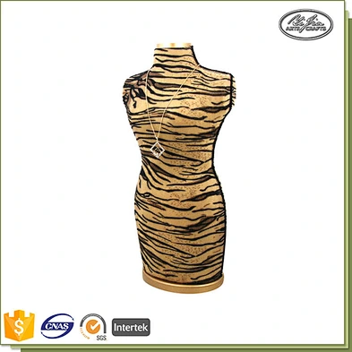 MDF Mannequin Shape velvet covered jewelry necklace bust jewelry display