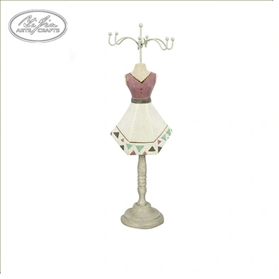 Home decor pink dress girl jewelry  display stand
